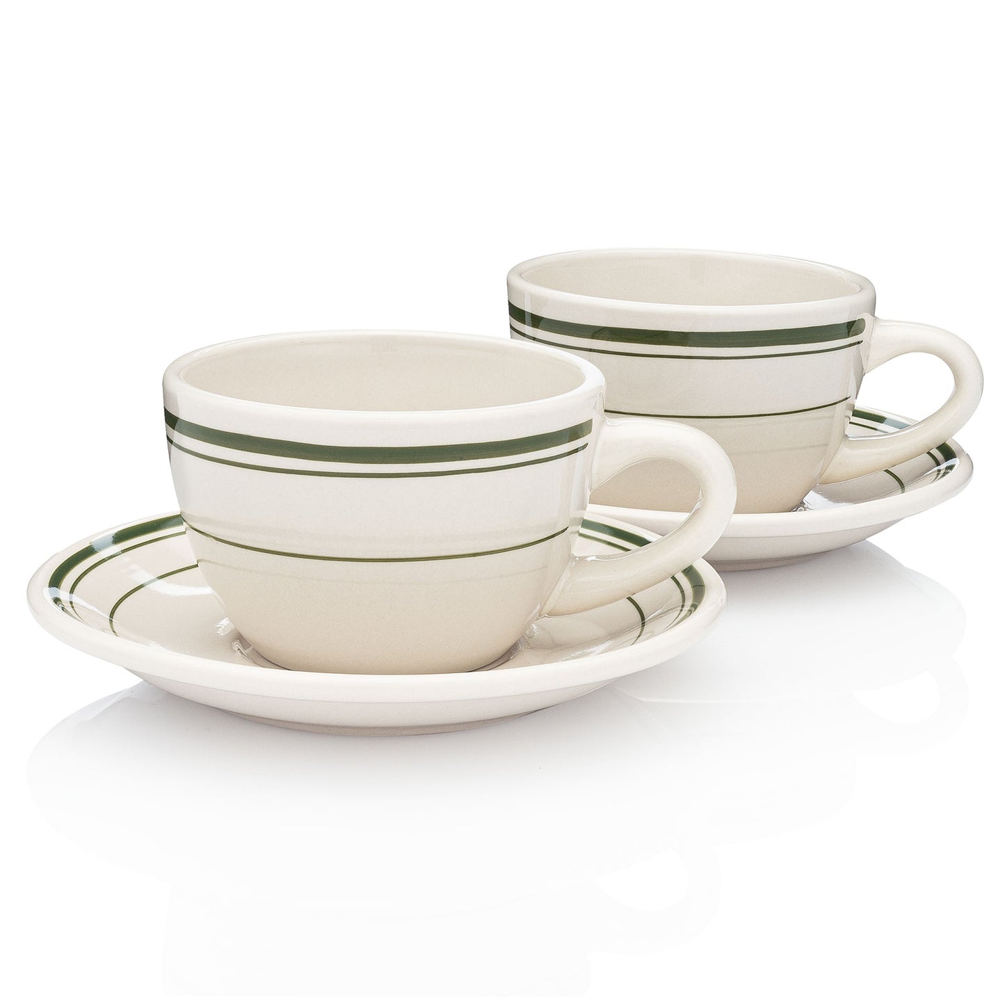 "Real Deal" Jersey Diner Coffee Cup and Saucer (Two 2 - Piece Sets) - NY Coffee Cup (Official)