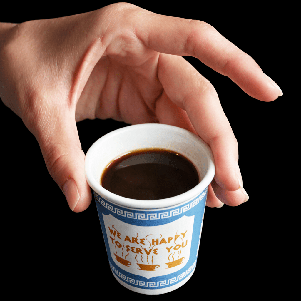 Original “Anthora” Coffee - to - Go Cups (Expresso - Size Ceramic Edition) Boxed Set of 4 - NY Coffee Cup (Official)