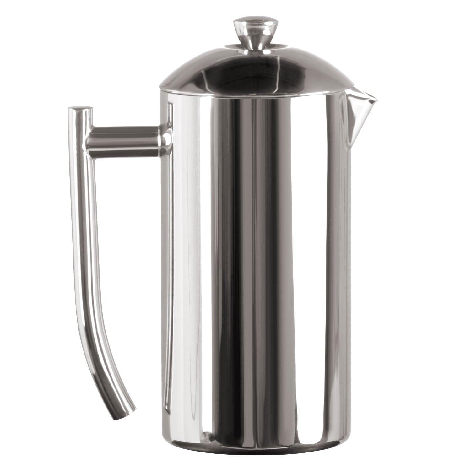 “Mirror Finish” Stainless Steel French Press – 23 - Ounce – Sleek & Durable Design - NY Coffee Cup (Official)