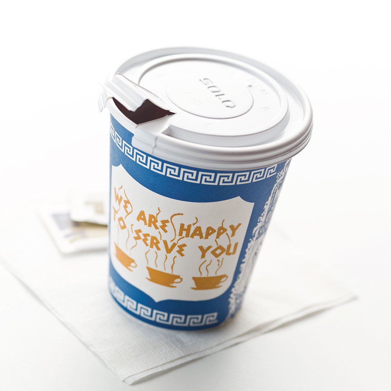 Original NY Coffee - to - Go Cups (Master Case of 1000 paper cups plus lids) - NY Coffee Cup (Official)