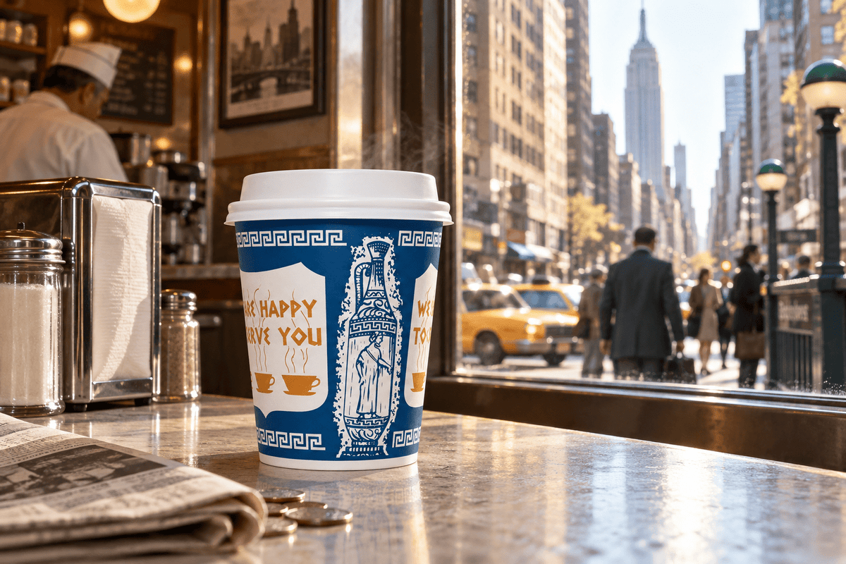 The Birth of Coffee to Go - NY Coffee Cup (Official)