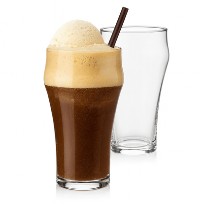 Retro - Classic Bell - Shaped Soda Fountain Glass – 16 - Ounces – Set of 2 (Gift Box Collection) - NY Coffee Cup (Official)