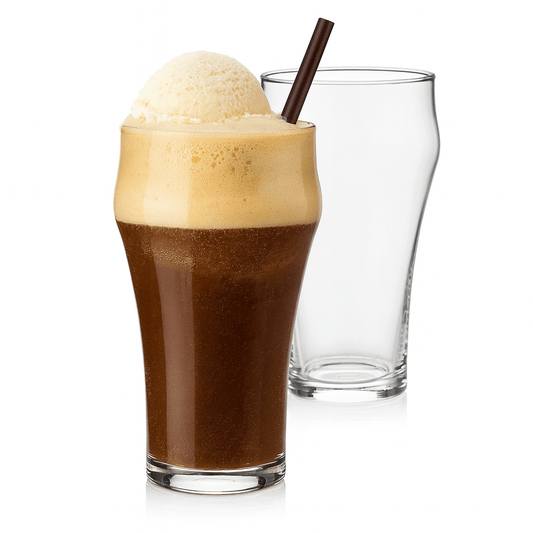 Retro - Classic Bell - Shaped Soda Fountain Glass – 16 - Ounces – Set of 2 (Gift Box Collection) - NY Coffee Cup (Official)