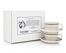 Load image into Gallery viewer, Jersey Diner-Style Coffee Cup and Saucer (Two 2-Piece Sets)