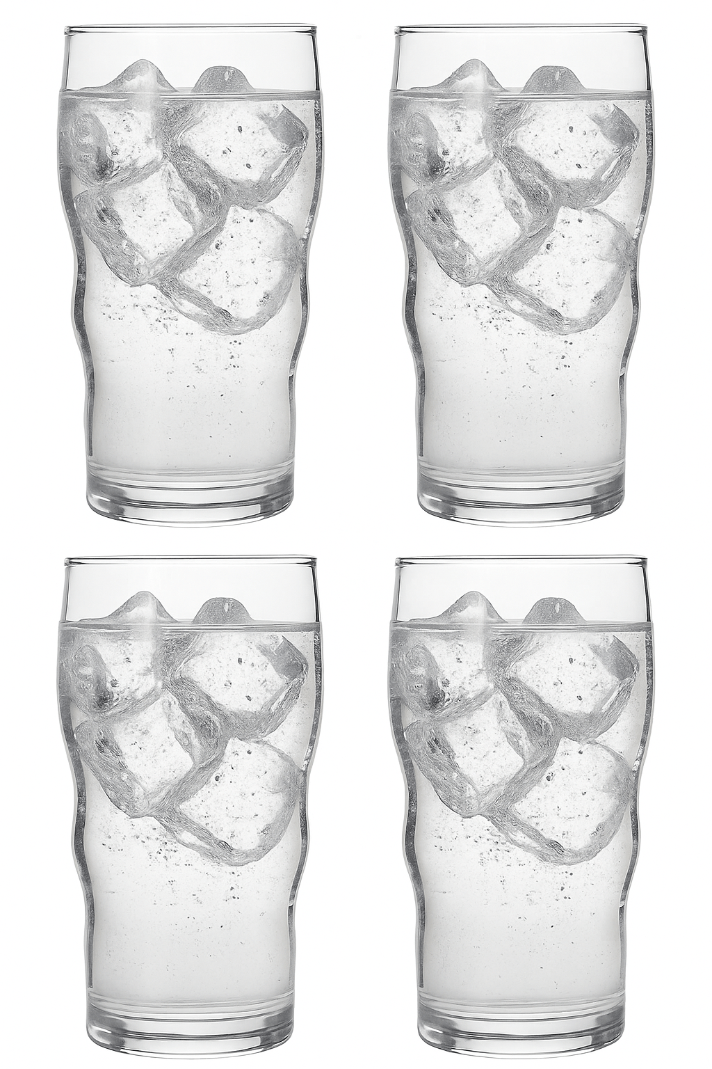 1950 Jersey Diner Retro Water Glass, 4 - Piece Set (Gift Box Collection) - NY Coffee Cup (Official)