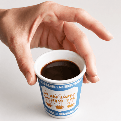Original “Anthora” Coffee - to - Go Cups (Espresso - Size Ceramic Edition) Boxed Set of 4 - NY Coffee Cup (Official)