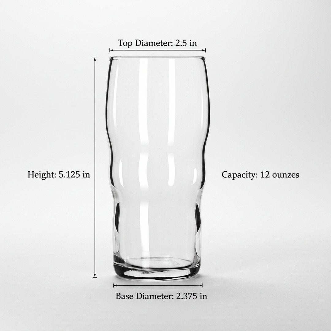 Authentic 1950s Jersey Diner Water Glasses – Set of 4 Retro Soda Fountain Tumblers - NY Coffee Cup (Official)