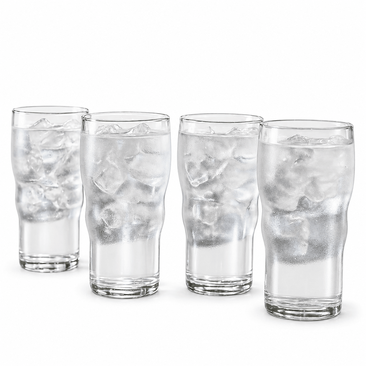 Authentic 1950s Jersey Diner Water Glasses – Set of 4 Retro Soda Fountain Tumblers - NY Coffee Cup (Official)