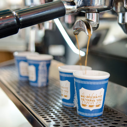 Original “Anthora” Coffee - to - Go Cups (Espresso - Size Ceramic Edition) Boxed Set of 4 - NY Coffee Cup (Official)