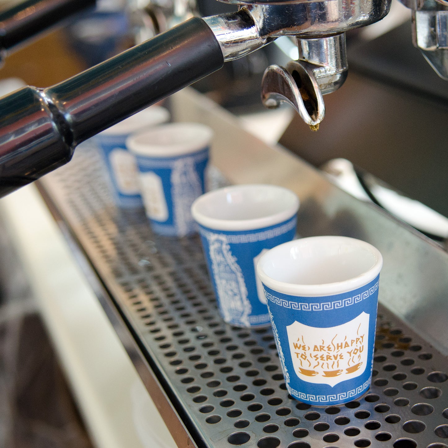 Original “Anthora” Coffee - to - Go Cups (Espresso - Size Ceramic Edition) Boxed Set of 4 - NY Coffee Cup (Official)